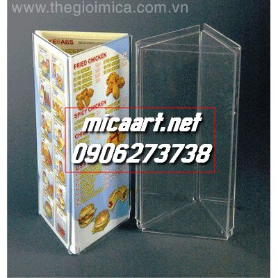 Menu mica 3 mặt