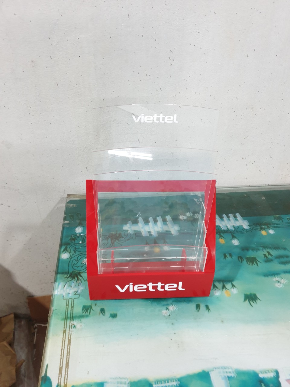 Kệ mica A4 Viettel